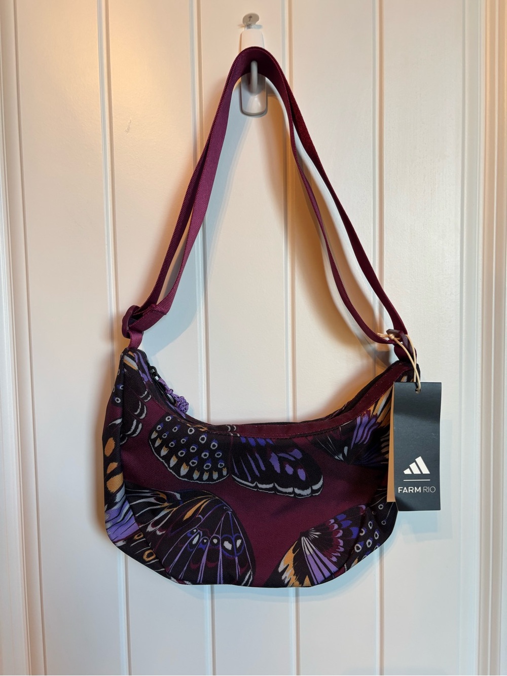 FARM RIO Plum Butterfly Shoulder Bag
